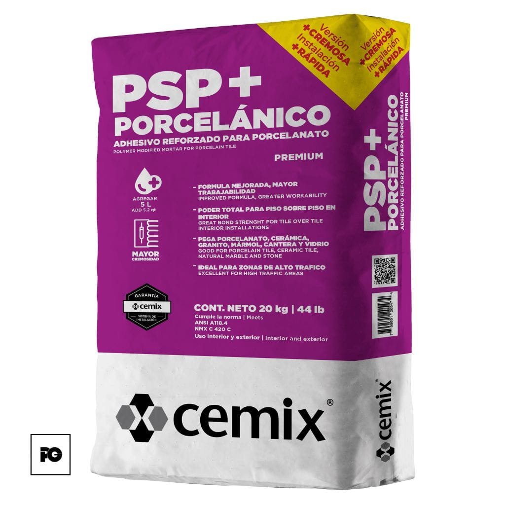 Adhesivo PSP Porcelanico 20 kg. (interiores)
