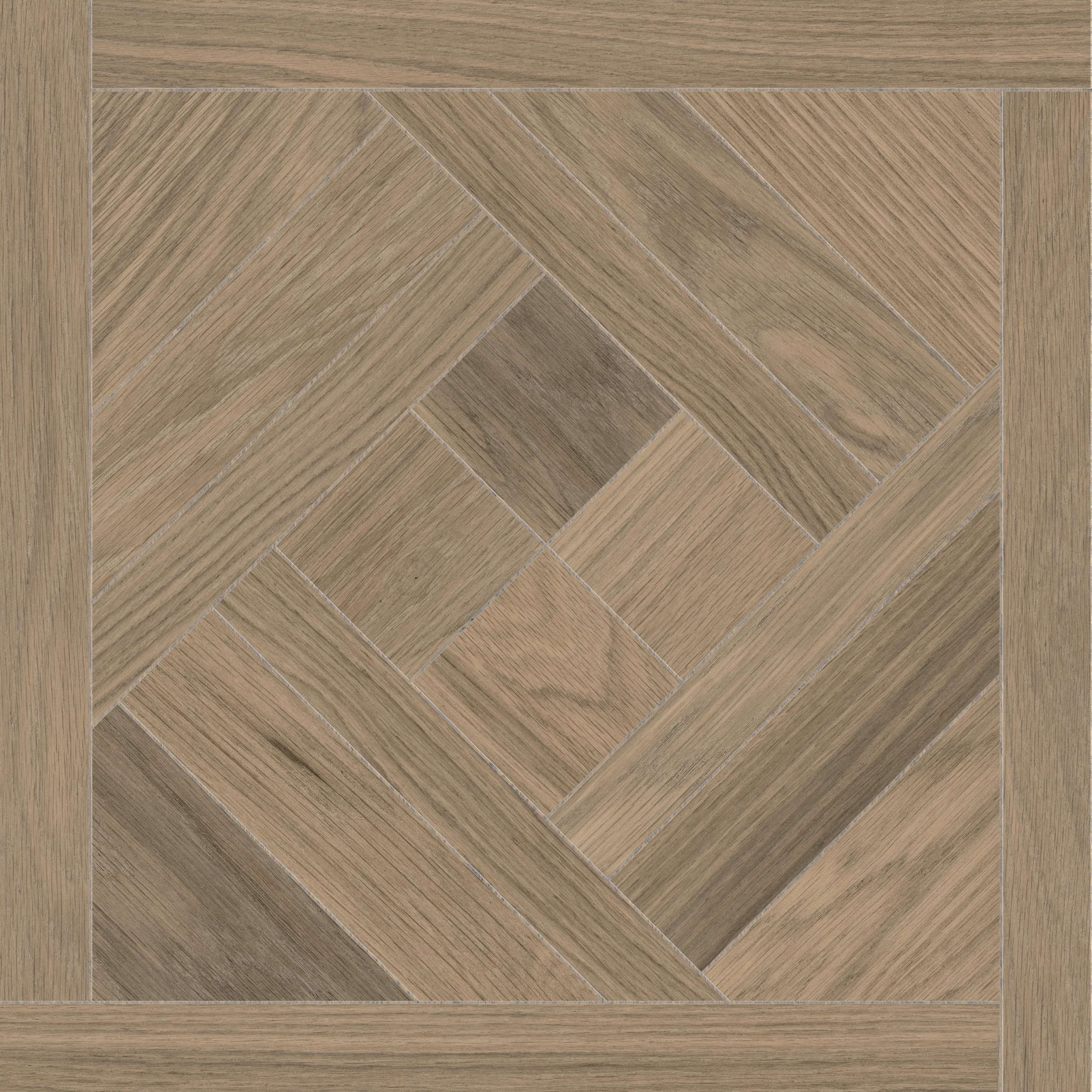 Piso cerámico color roble formato 60x60, modelo Caledonia.
