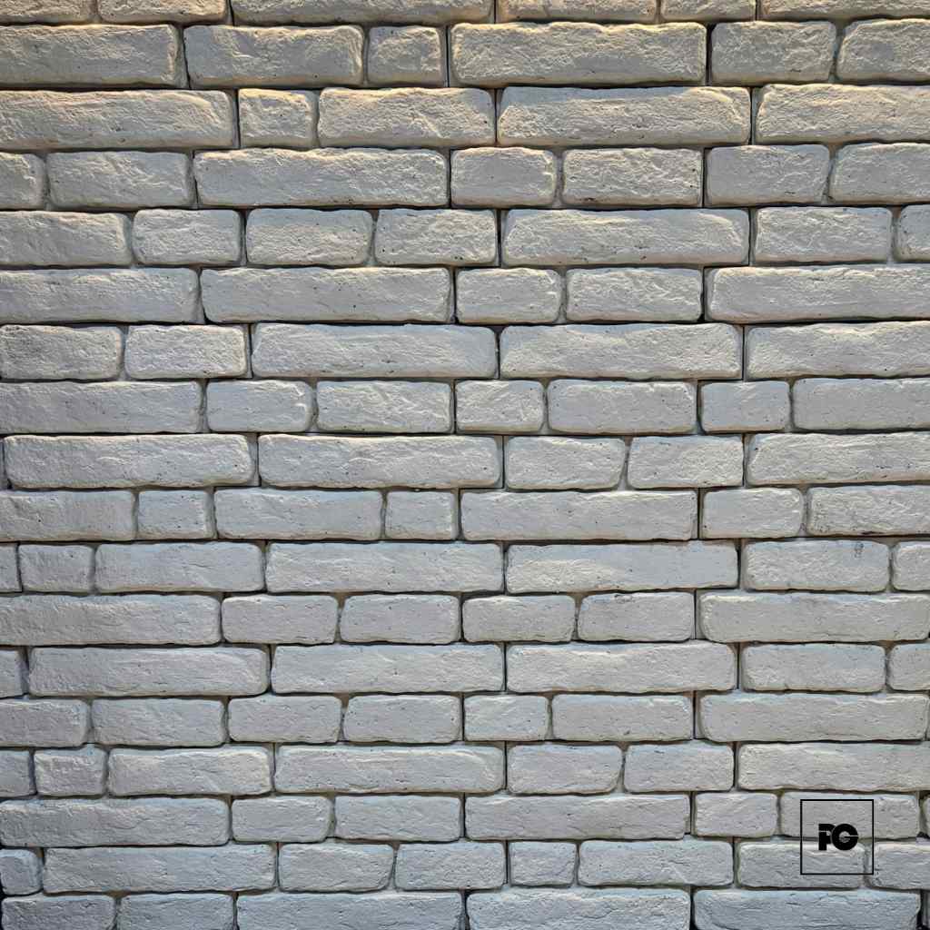 Fachaleta tipo piedra 36 x 11 cm color blanco, modelo Lubeck
