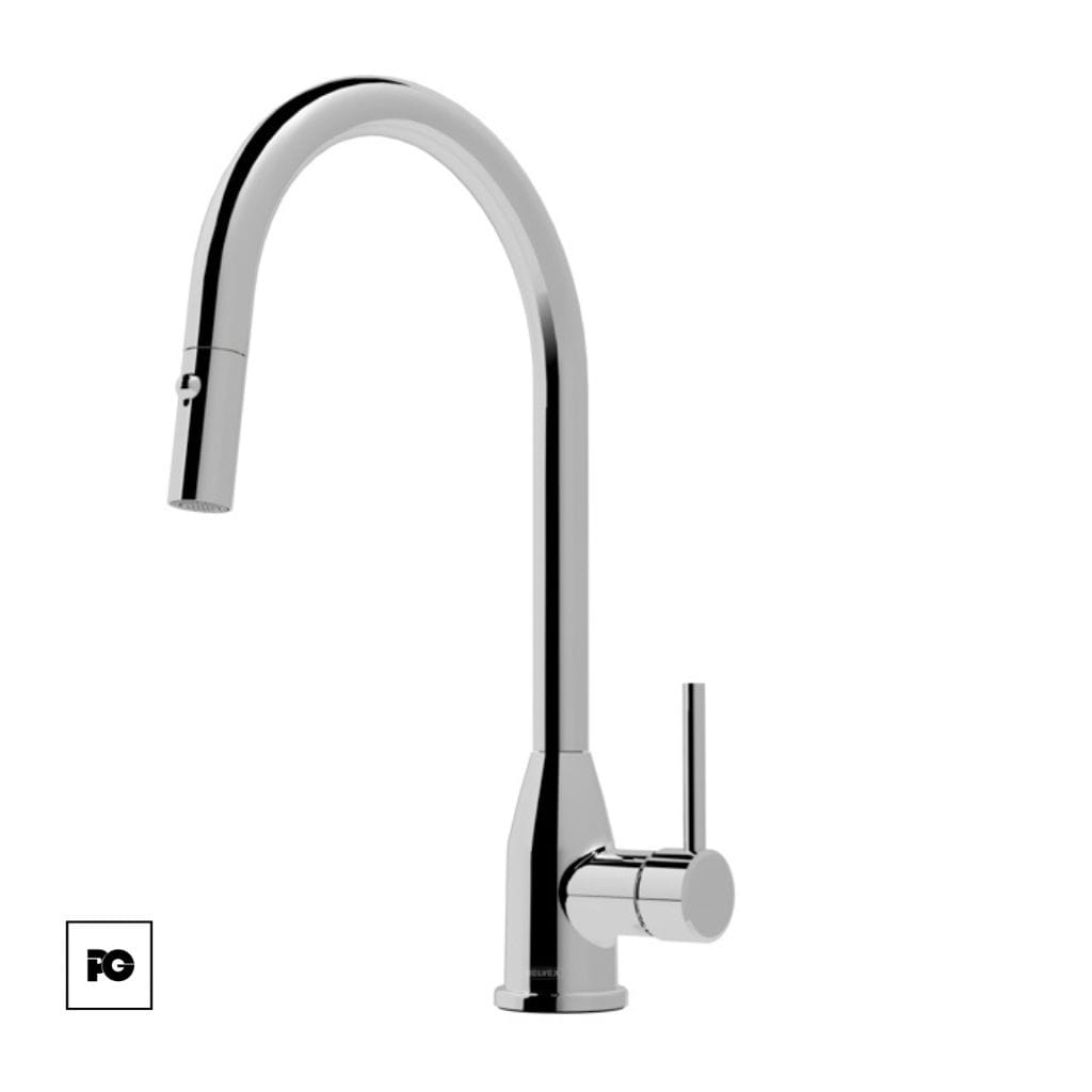 Monomando para fregadero Kampa Cromo.