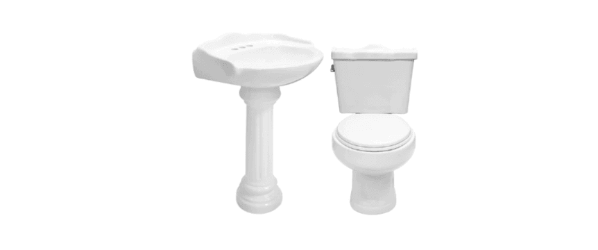 Paquete Oxford WC Alargado Lavabo y Pedestal