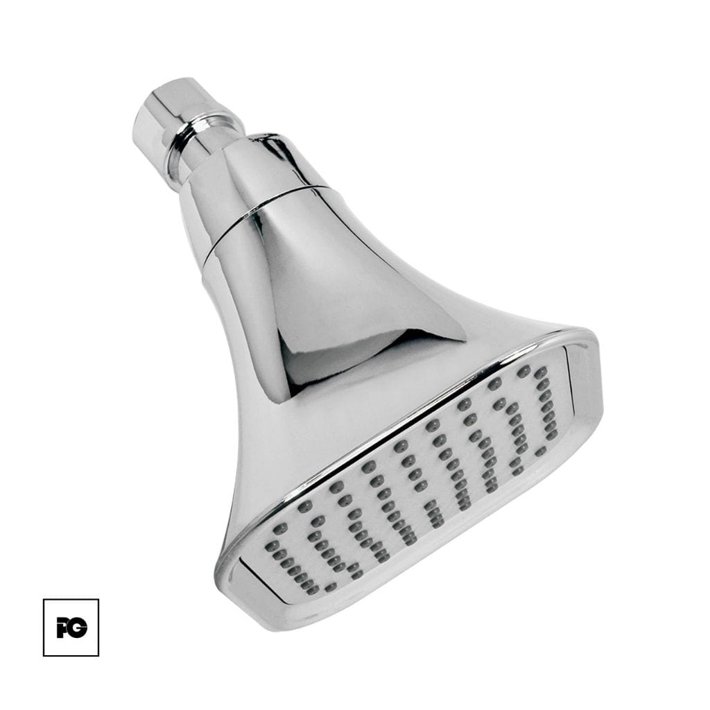 Regadera piramidal de cromo, modelo 44-P.