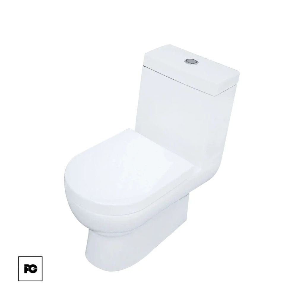 Sanitario One Piece cerámico color blanco, modelo Hermes Pro.