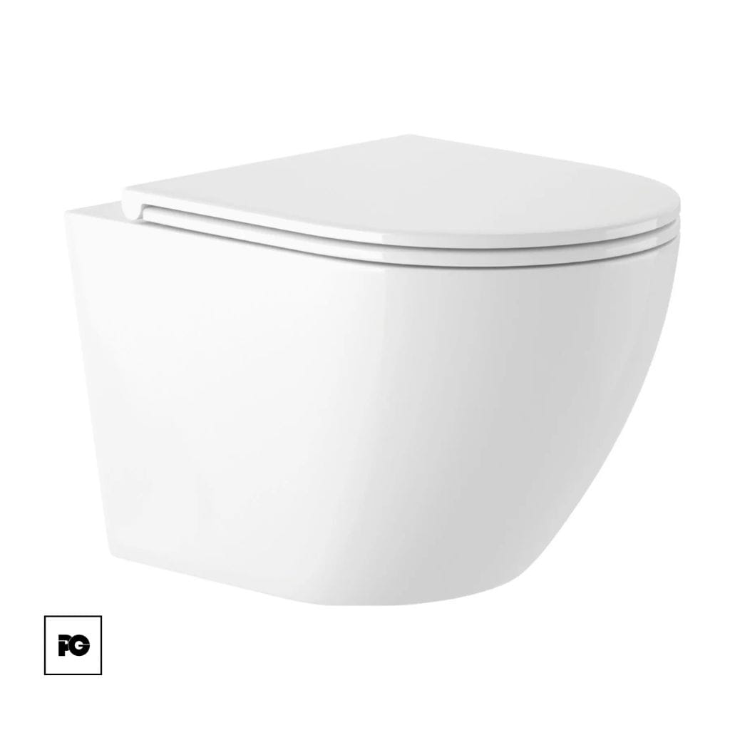 Sanitario suspendido color blanco, modelo Clio Bold.
