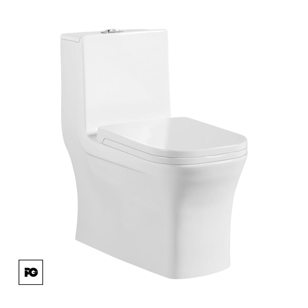 Sanitario One Piece Italy Blanco Dual Flush con Trampa Oculta.