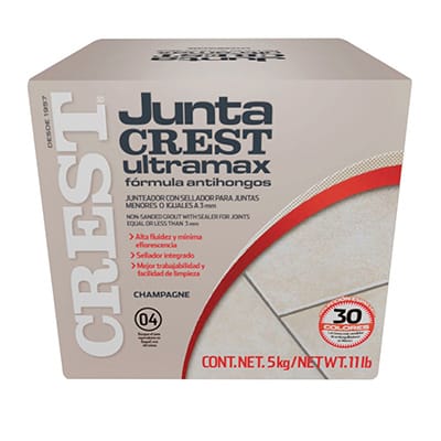 Adhesivo Juntacrest Ultramax Champagne 5 kg