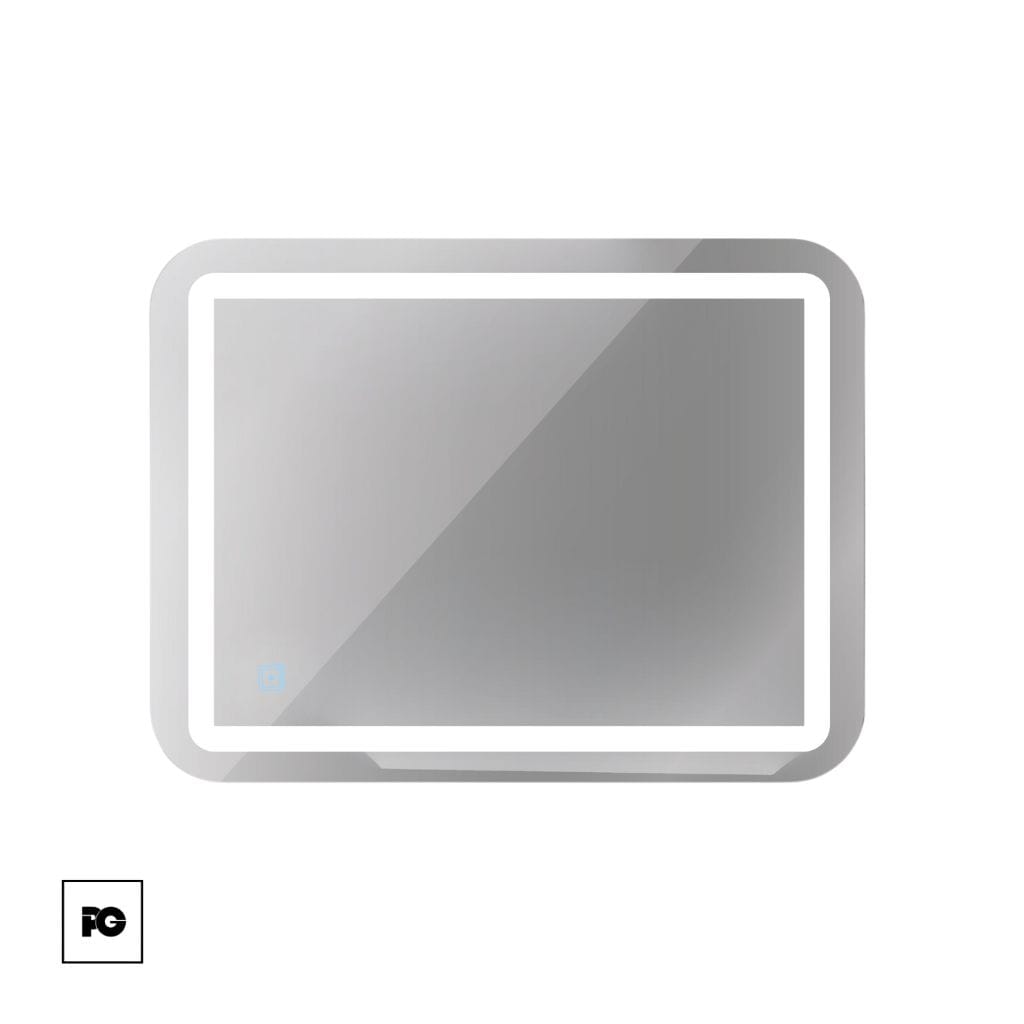 Espejo de luz LED para baño 80x60 modelo Nápoles.