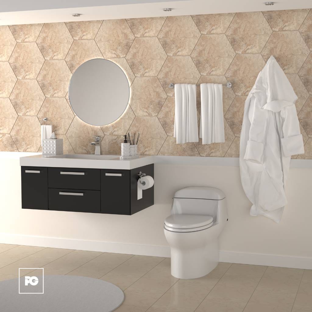Juego de Accesorios para Baño Cromado Maia de 4 Piezas. - Imagen 2