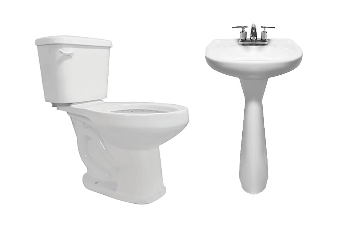 Paquete Lucas WC Corto, Lavabo y Pedestal