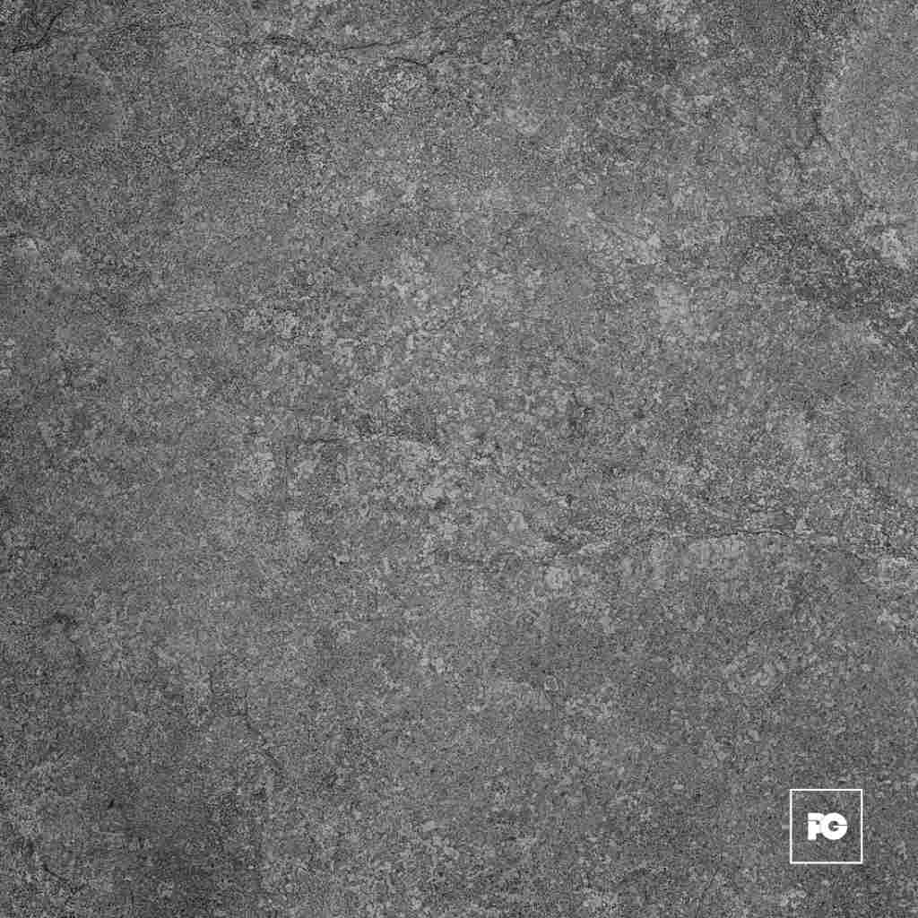 Piso cerámico color grafito formato 55x55, modelo Piedra del Castillo.