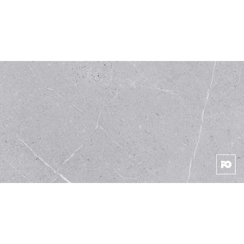 Piso cerámico color gris formato 60x120, modelo Sunland