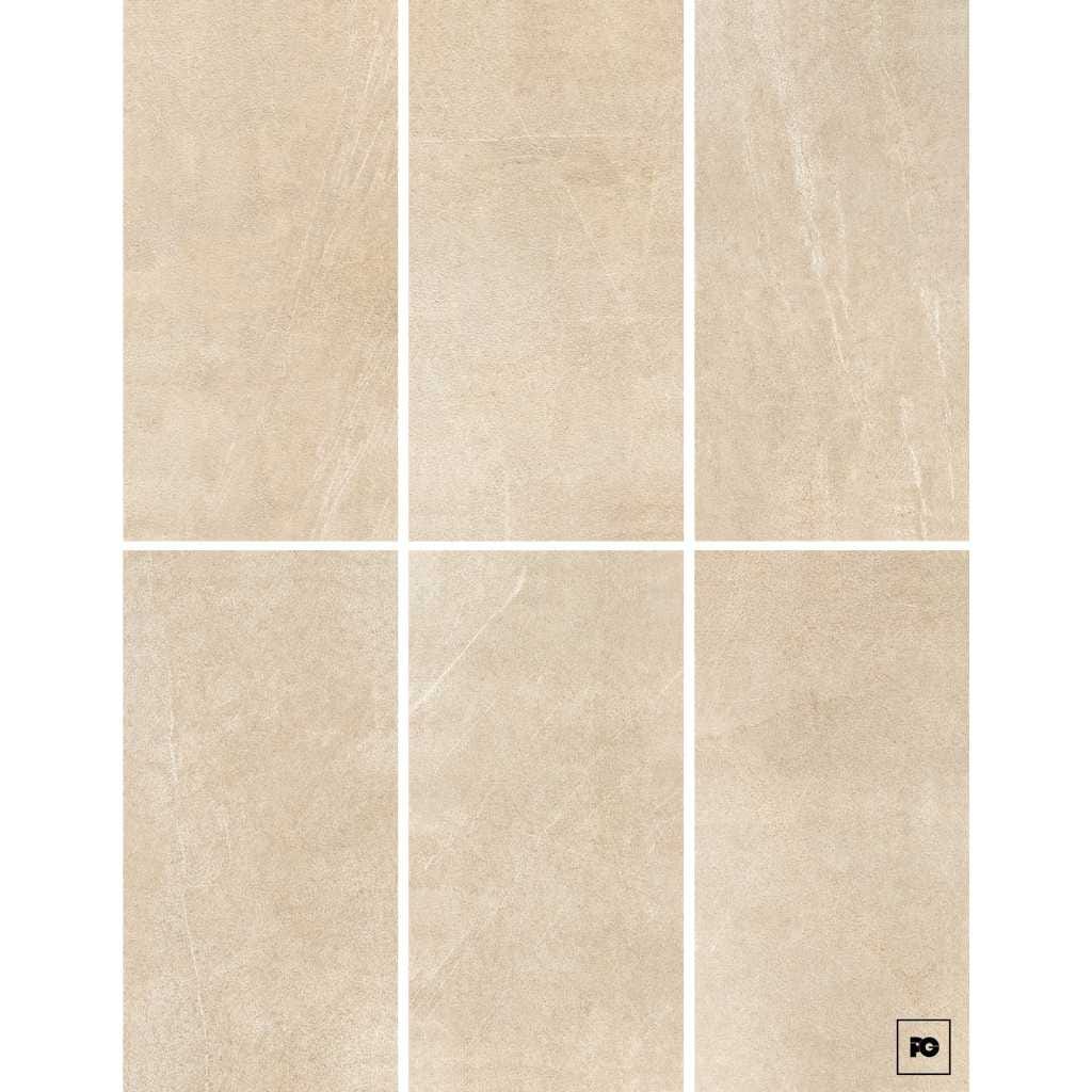 Piso cerámico rectificado color hueso formato 61x122, modelo Brasil. - Imagen 2