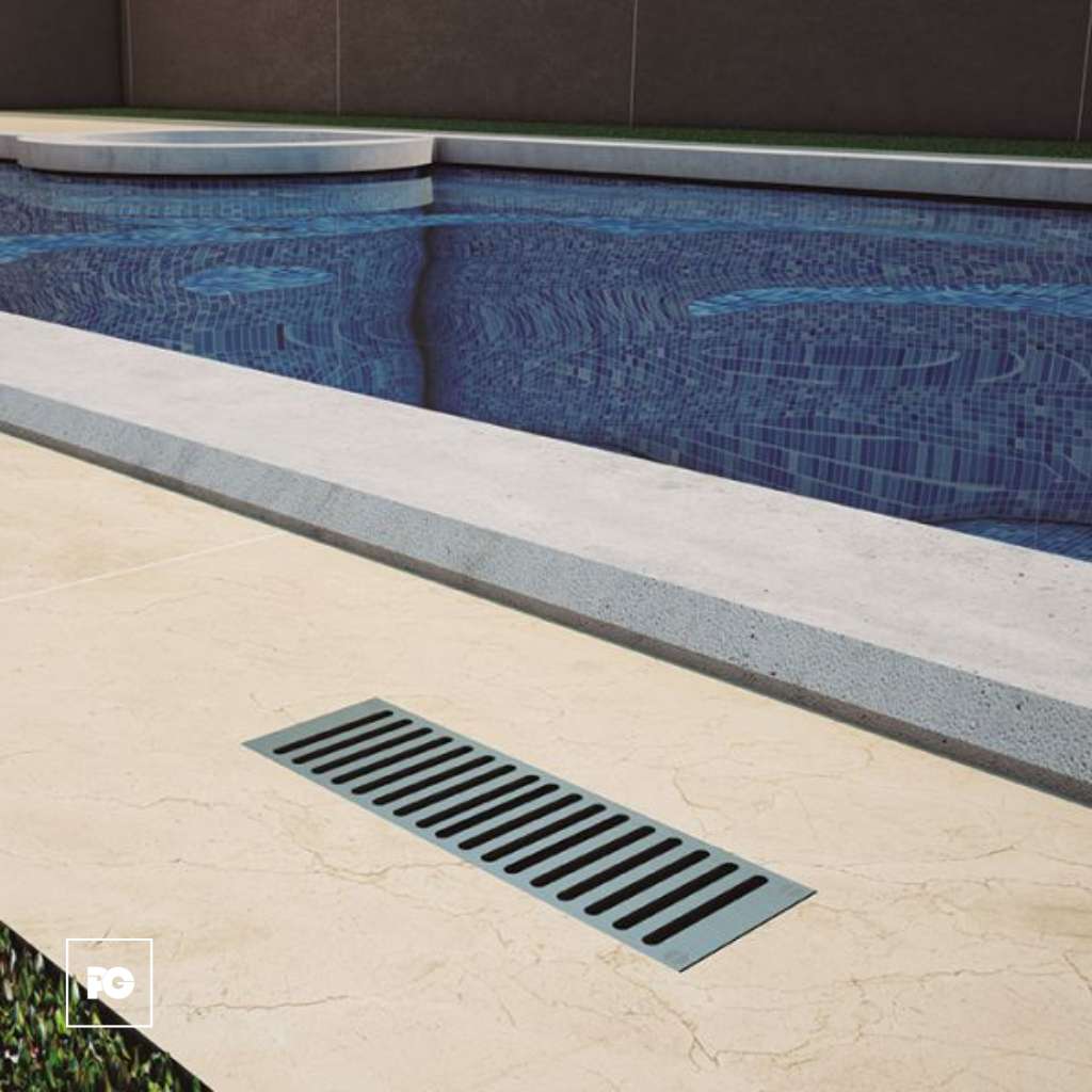 Rebosadero con rejilla rectangular. - Imagen 2