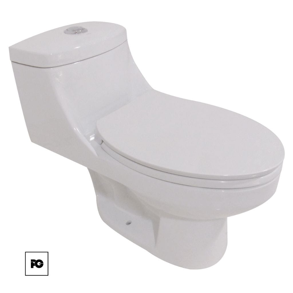 Sanitario One Piece cerámico color blanco, modelo Venus Pro.